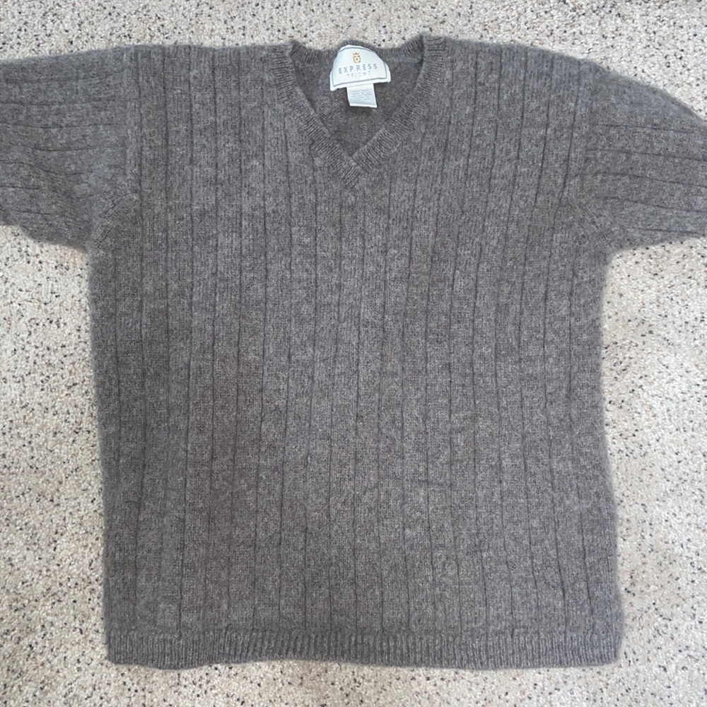 100% wool brown sweater!!